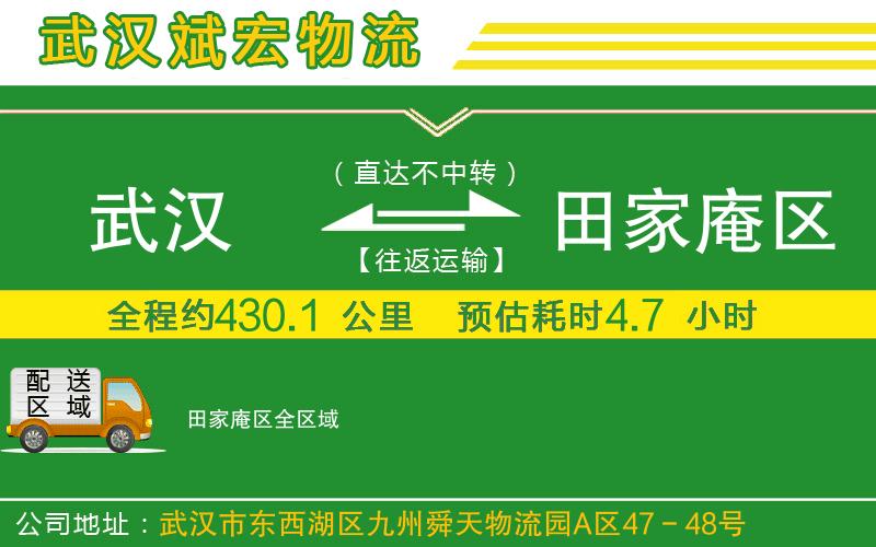 武漢到田家庵區物流公司