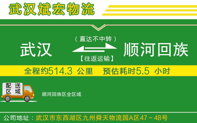 武漢到順河回族區物流公司