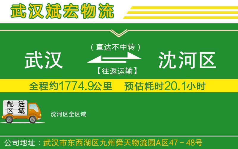 武漢到沈河區物流專(zhuān)線(xiàn)