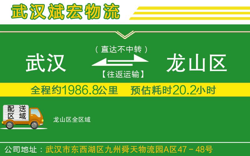 武漢到龍山區貨運公司