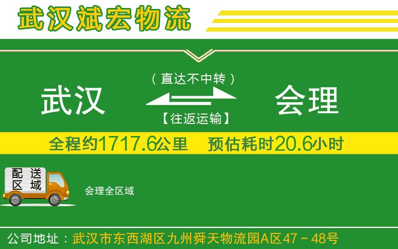 武漢到會(huì )理貨運公司