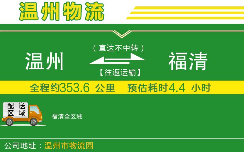 溫州到福清物流