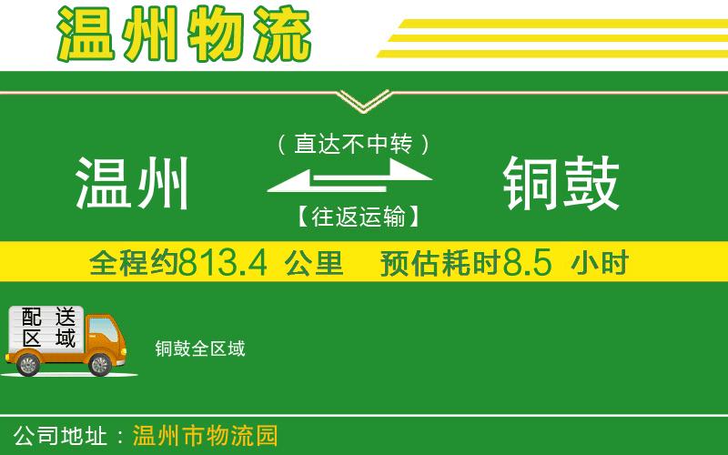 溫州到銅鼓貨運公司