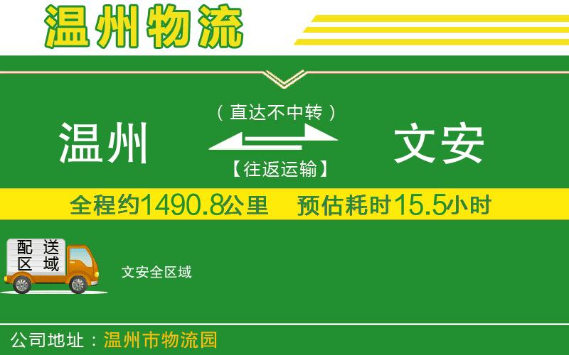 溫州到文安貨運公司